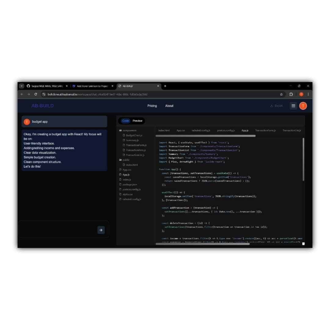 Prompt2WebApp